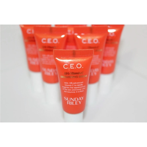 $85 Value! 6X Sunday Riley CEO Brightening Serum 15%.17 Oz x 6 = 1 Oz total!!